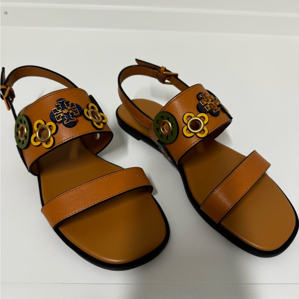 Tory Burch sandals, size 6, beige